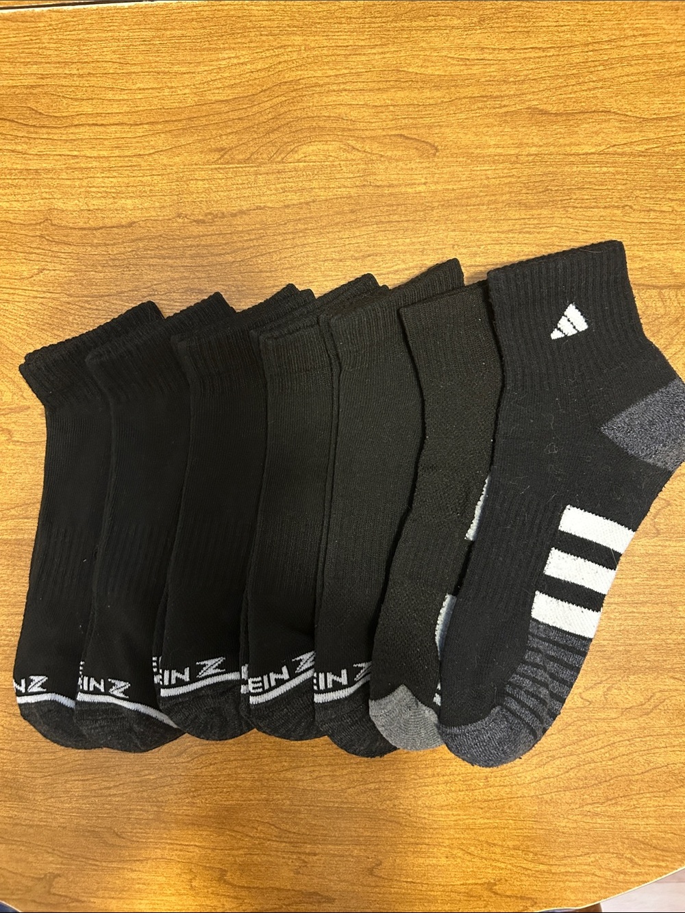 Black Athletic Ankle Socks